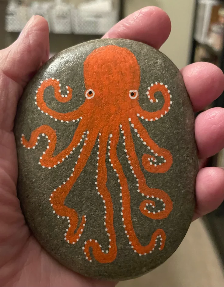 Orange Oktopus