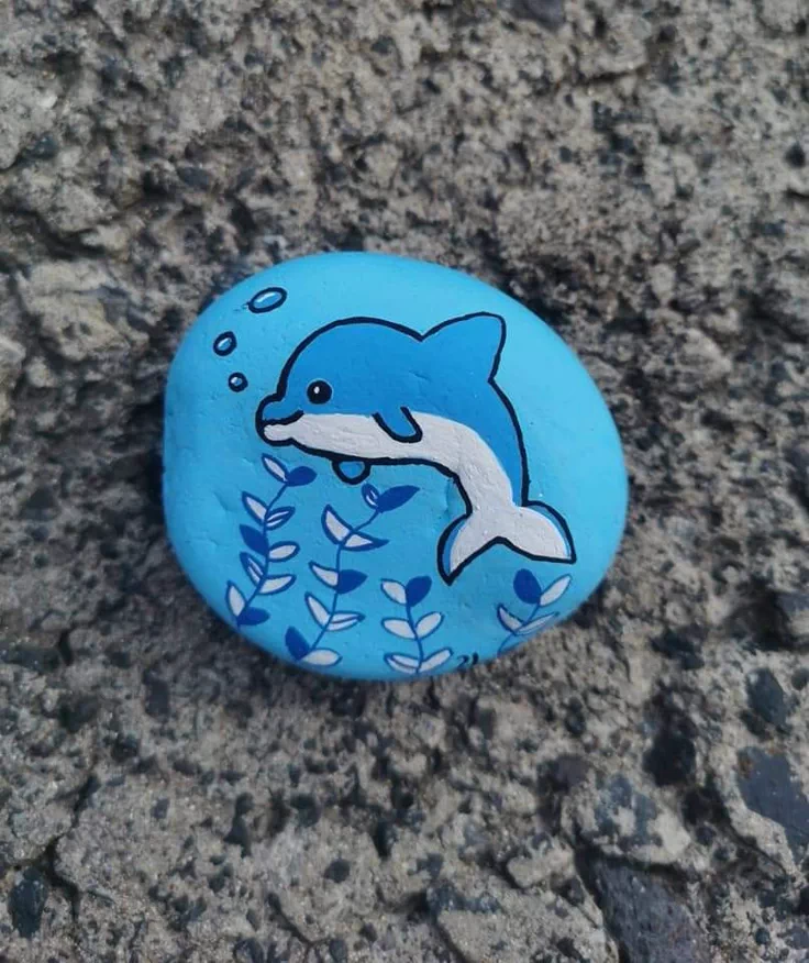dolphin-painted-rock