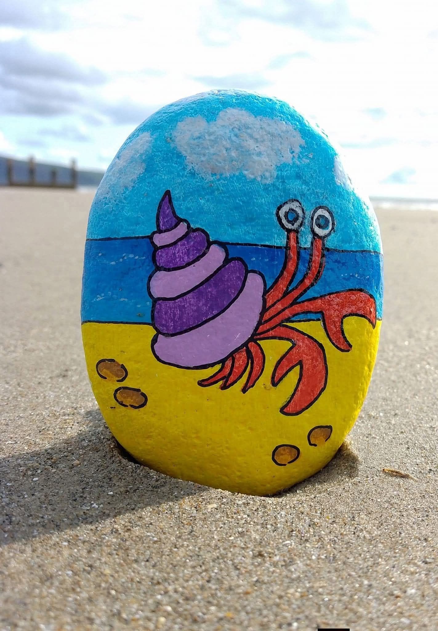 hermit-crab-painted-rock