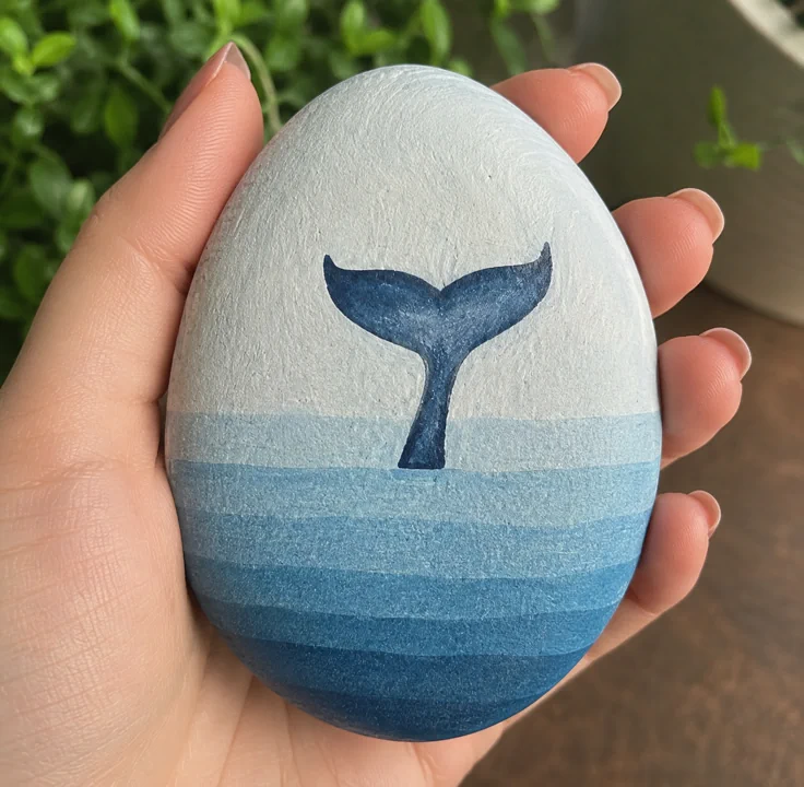 rock painting 🐳